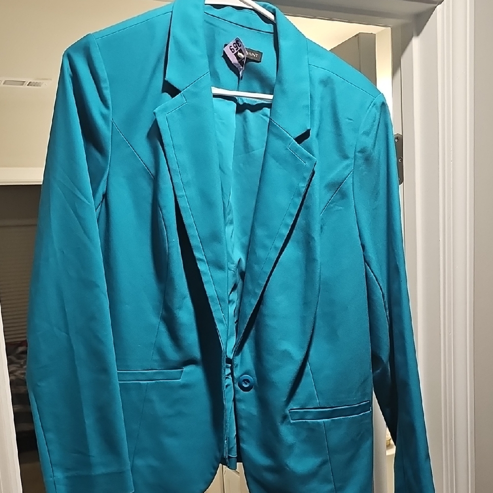 Lane Bryant Teal Blazer